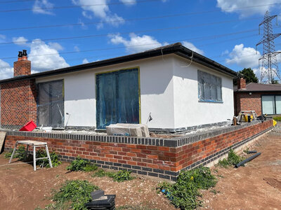 Silicone render installation in Birmingham